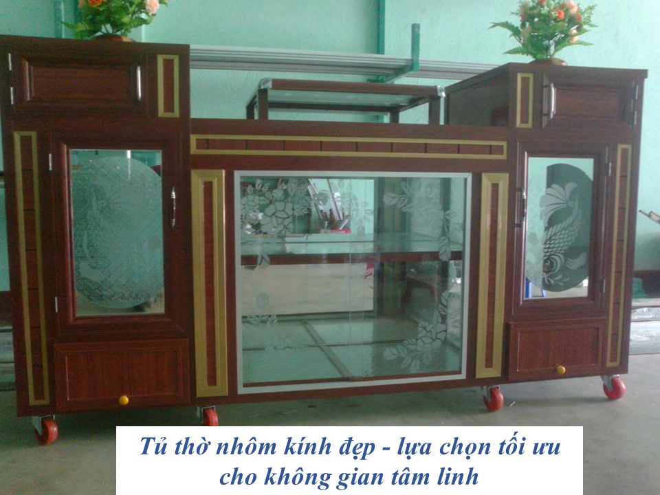 tủ thờ nhôm kính đẹp thumb